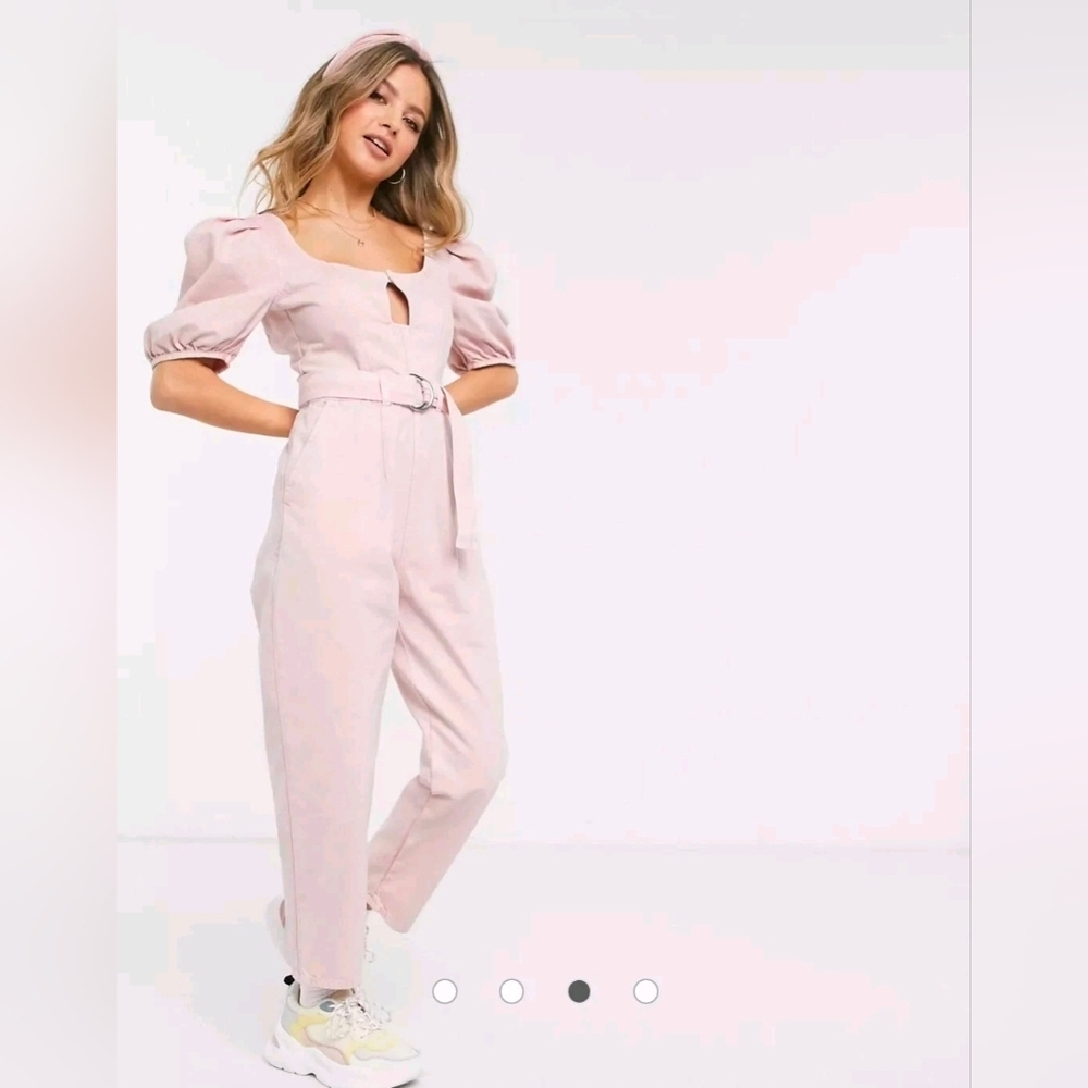 Asos • Denim‎ "Drama" Pink Jumpsuit